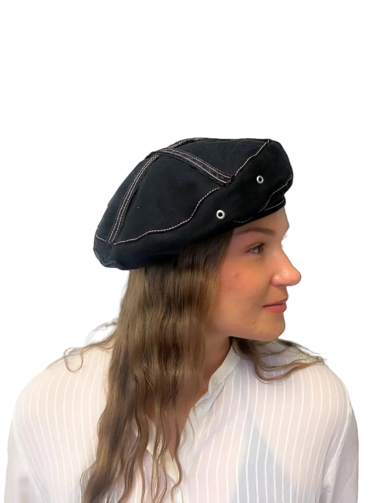 copenhagen beret - black/pink L