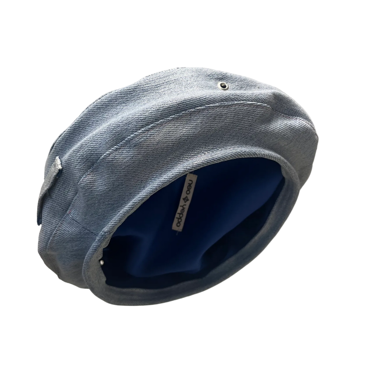 copenhagen beret - shiny light blue S